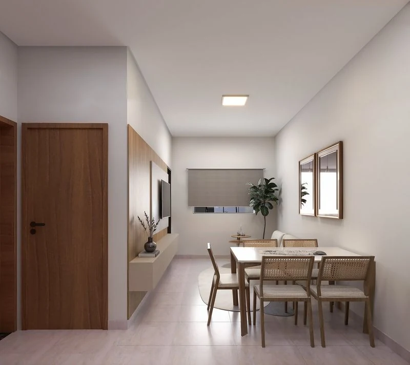 Sala do modelo 52,10 m²